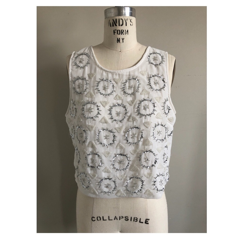 BAR III BEADED TOP